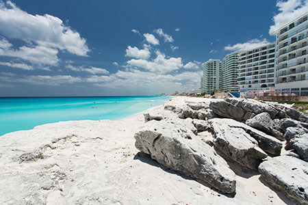 Boulders on Beaches in Cancun