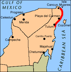 Maya Riviera Map 2