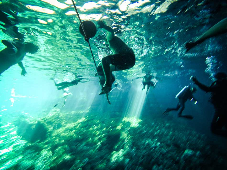 Cenote near Puerto Aventuras