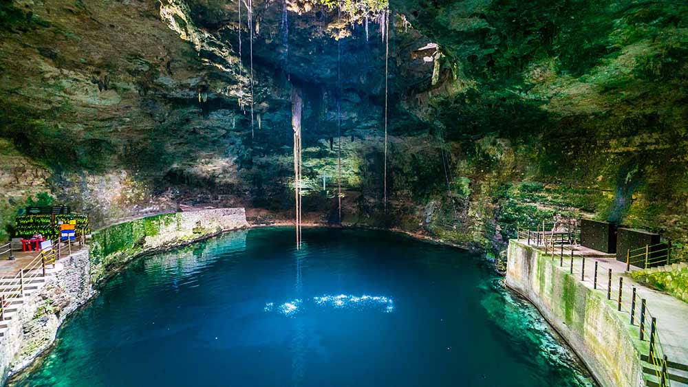 Cenote Hubiku near Valladolid Mexico